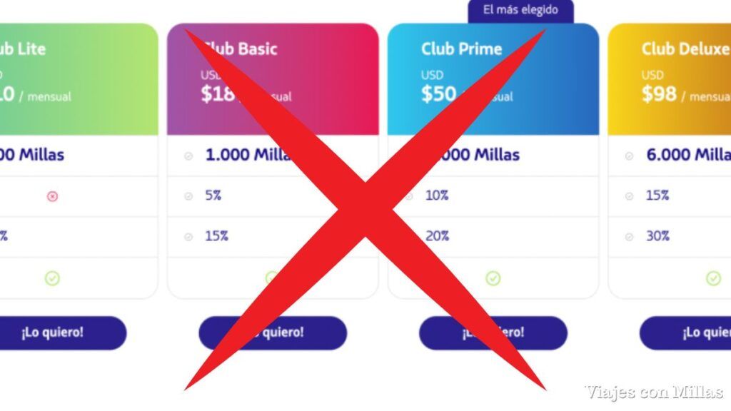 cómo cancelar el club latam pass