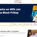 captura de la web de booking con iberia y la promocion de avios en black friday