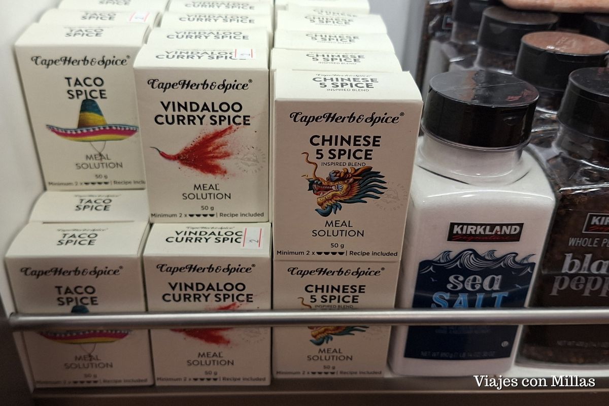 precios de especias en el free shop de buquebus